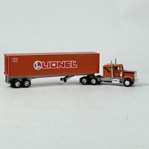 Vintage Lionel 1990 O Scale Diecast Tractor Trailer Truck 6-12725 Orange Model